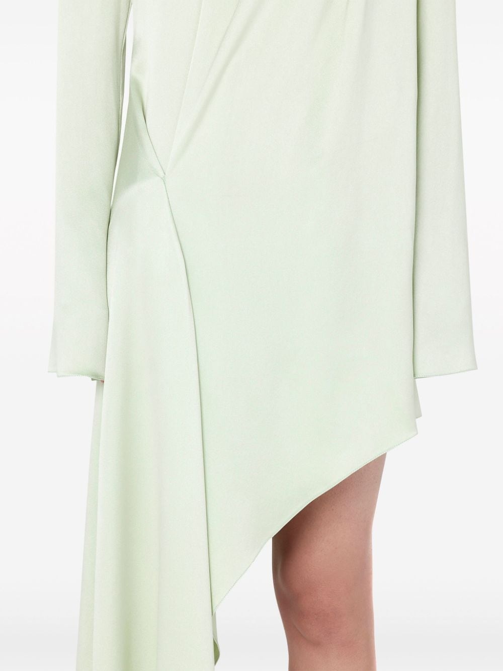 long-sleeve asymmetric dress - 5