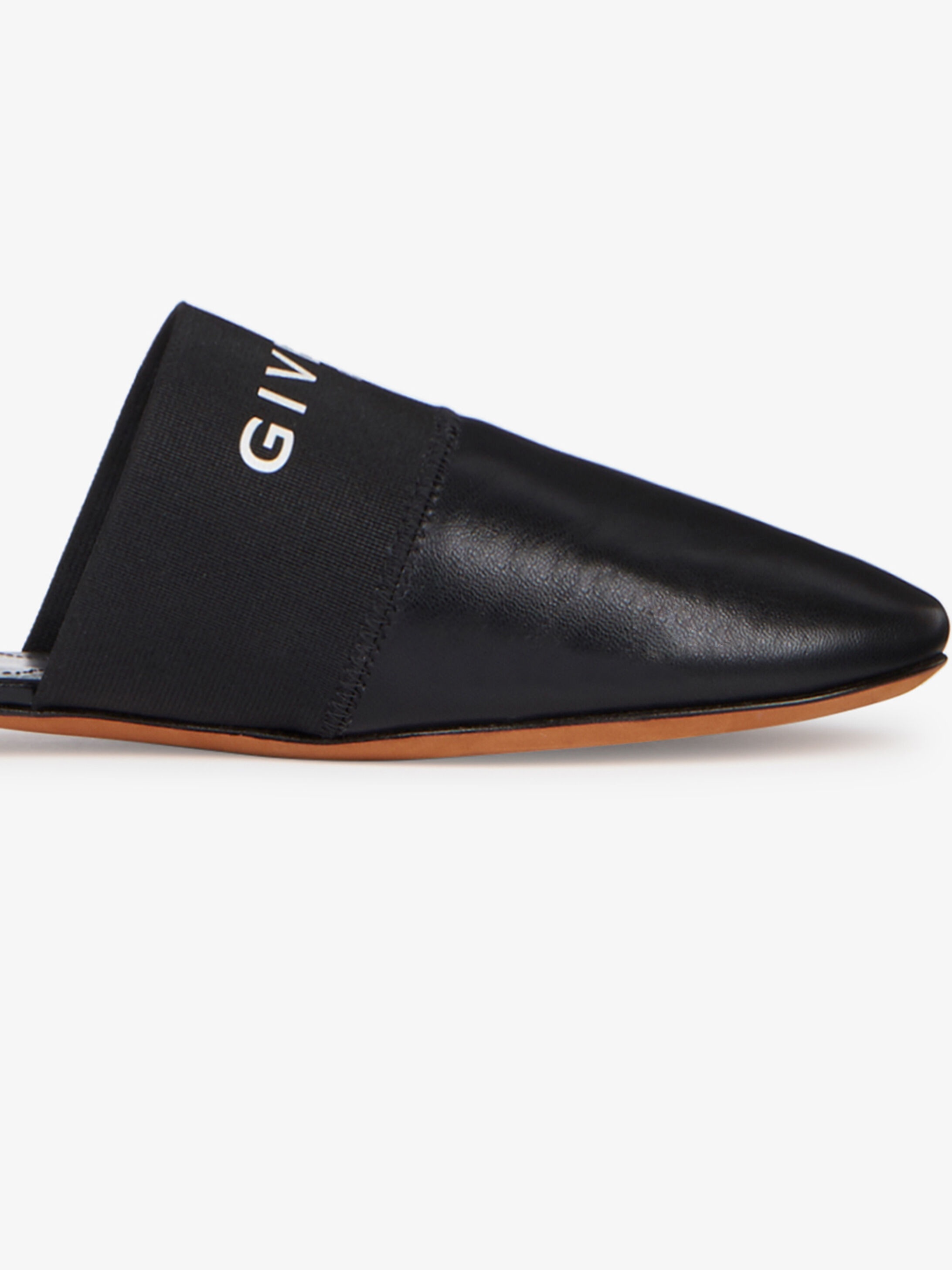 GIVENCHY PARIS flat mules in leather - 8