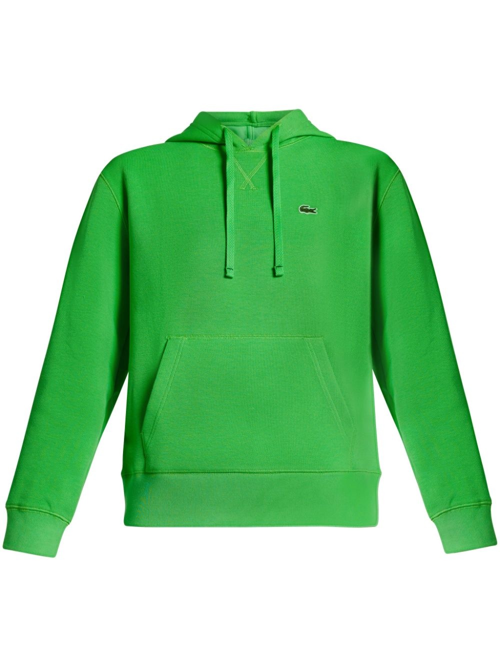 logo-embroidered cotton hoodie - 1