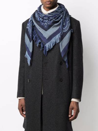 Etro checked lightweight scarf outlook