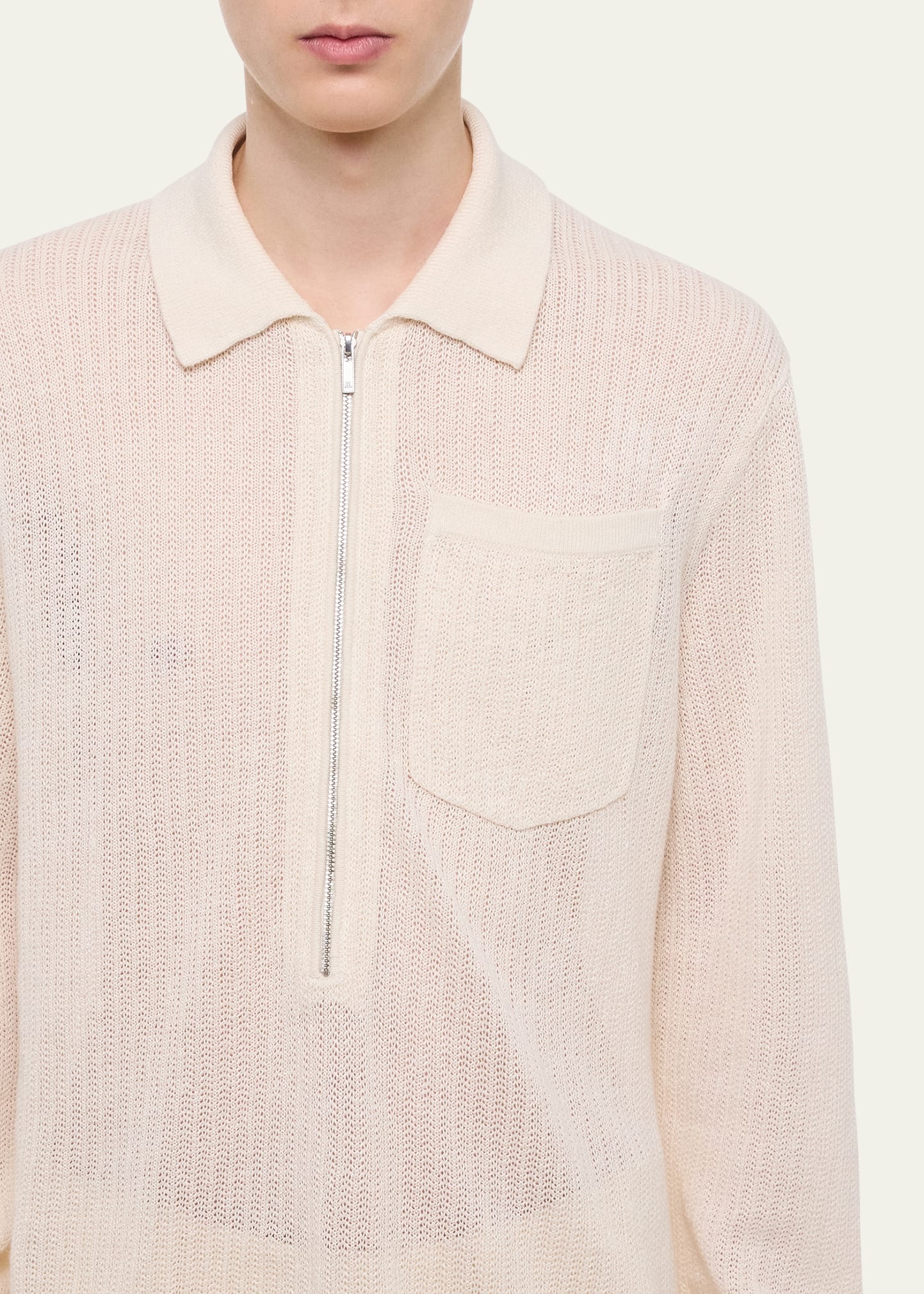 Men's Fine-Gauge Knit Polo Shirt - 5