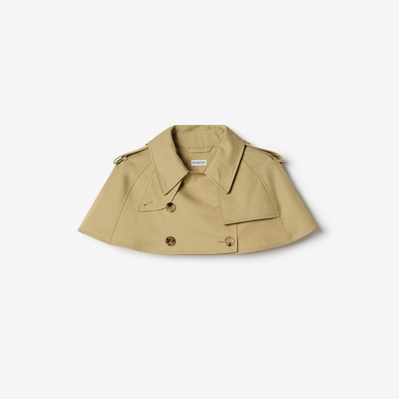 Gabardine Trench Capelet 1