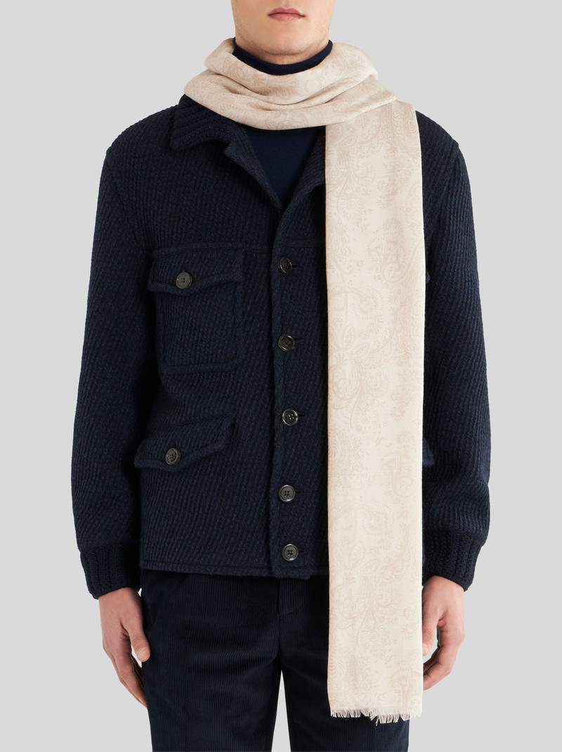 Etro WOOL, CASHMERE AND SILK SCARF outlook