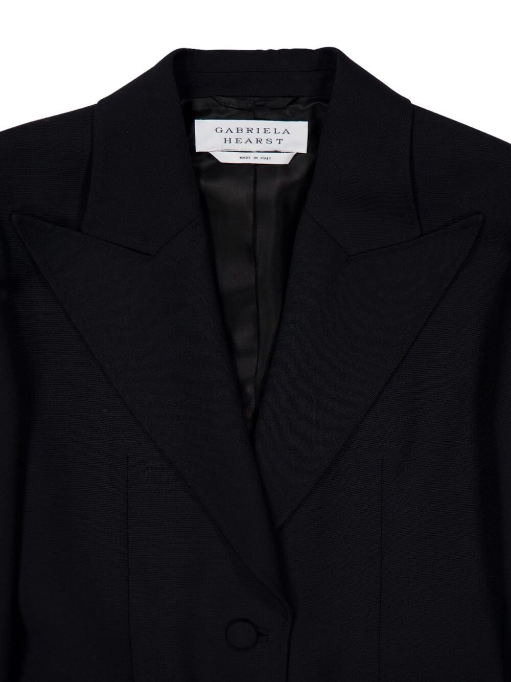 single-button wool blazer - 3