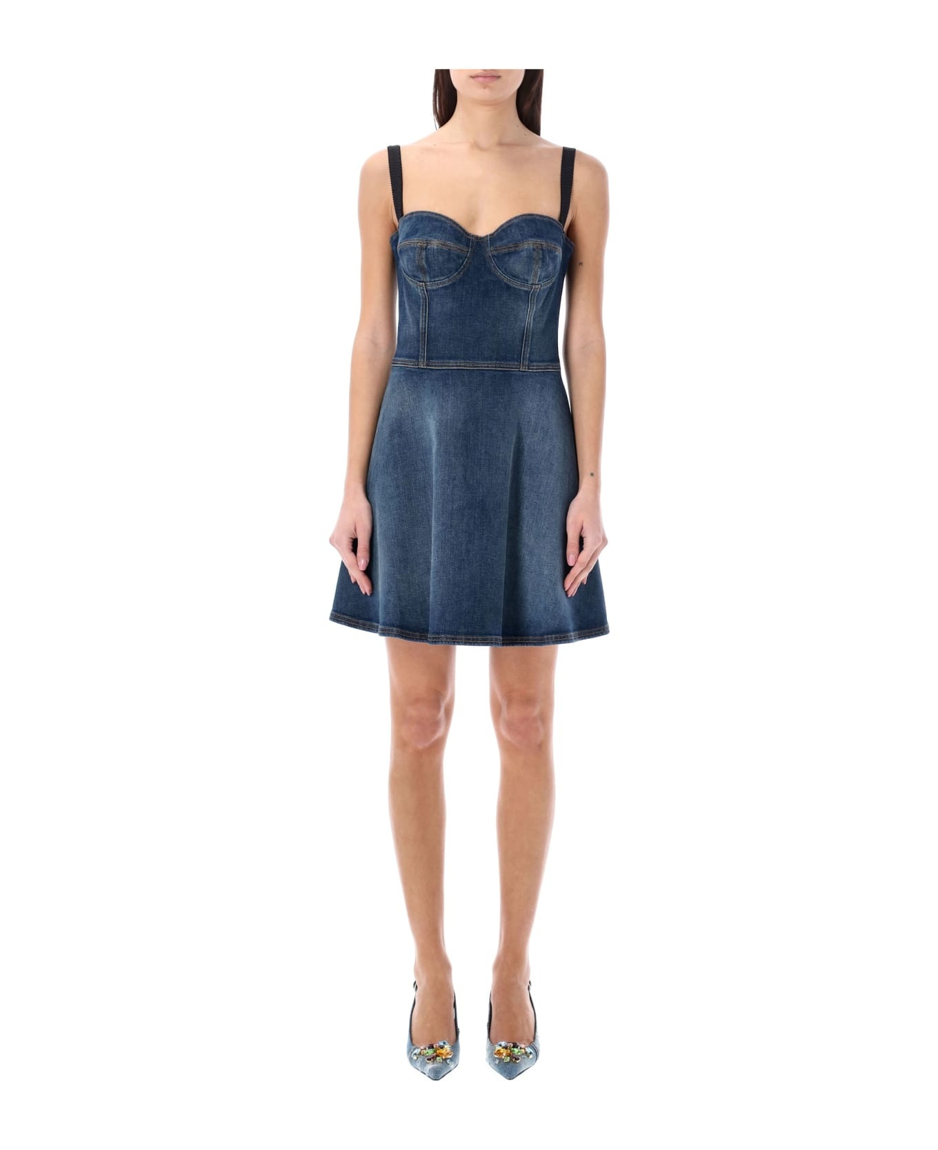 Denim Corset Dress - 1