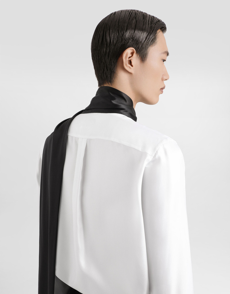 Gold silk twill shirt 5