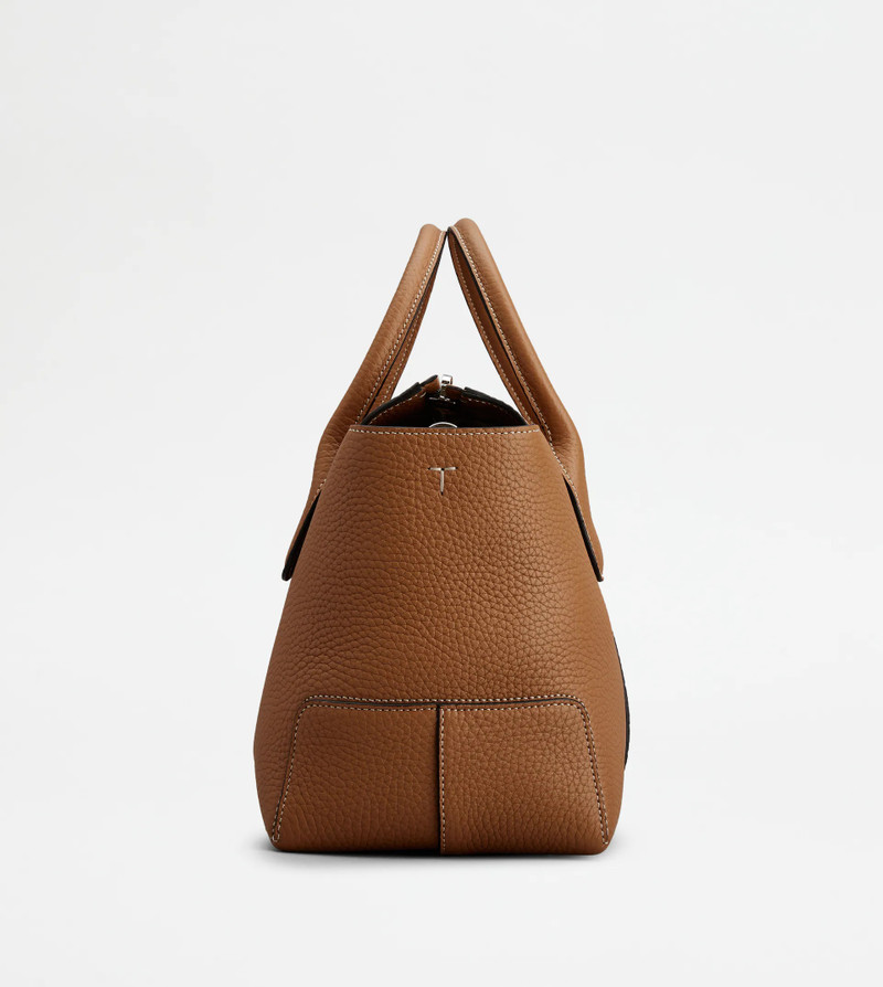 Tod's TOD'S DI BAG IN LEATHER SMALL - BROWN outlook