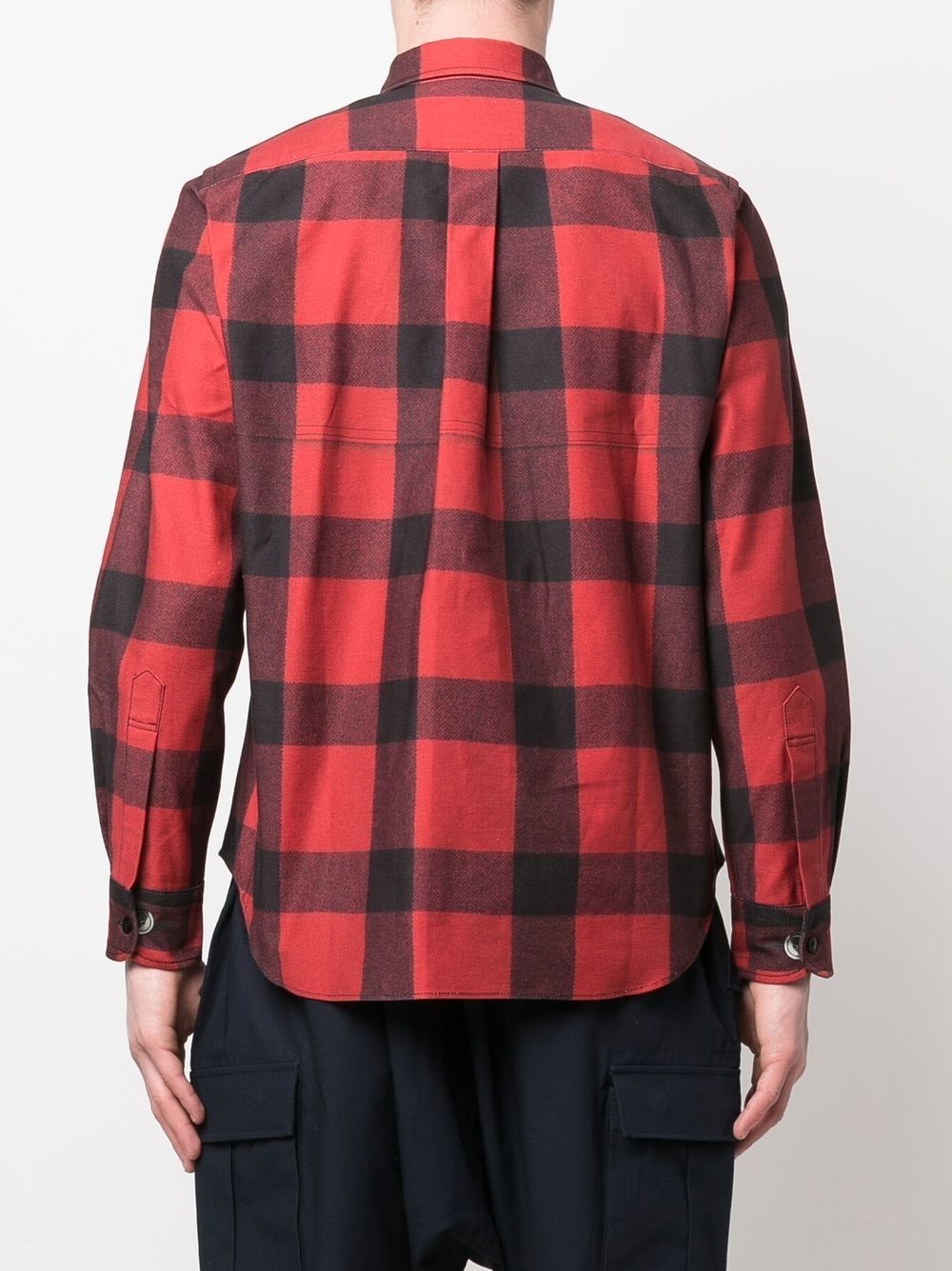 check-pattern shirt - 4