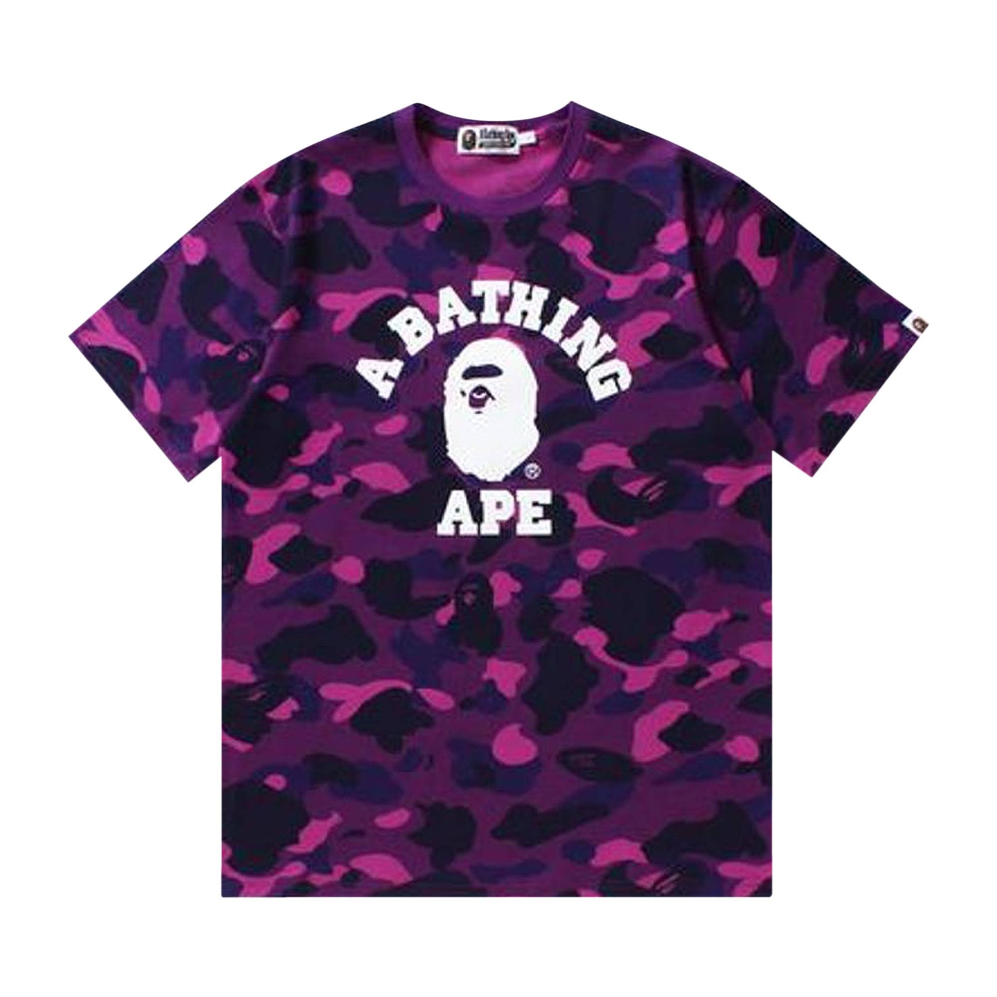 BAPE Color Camo College T-Shirt 'Purple' - 1