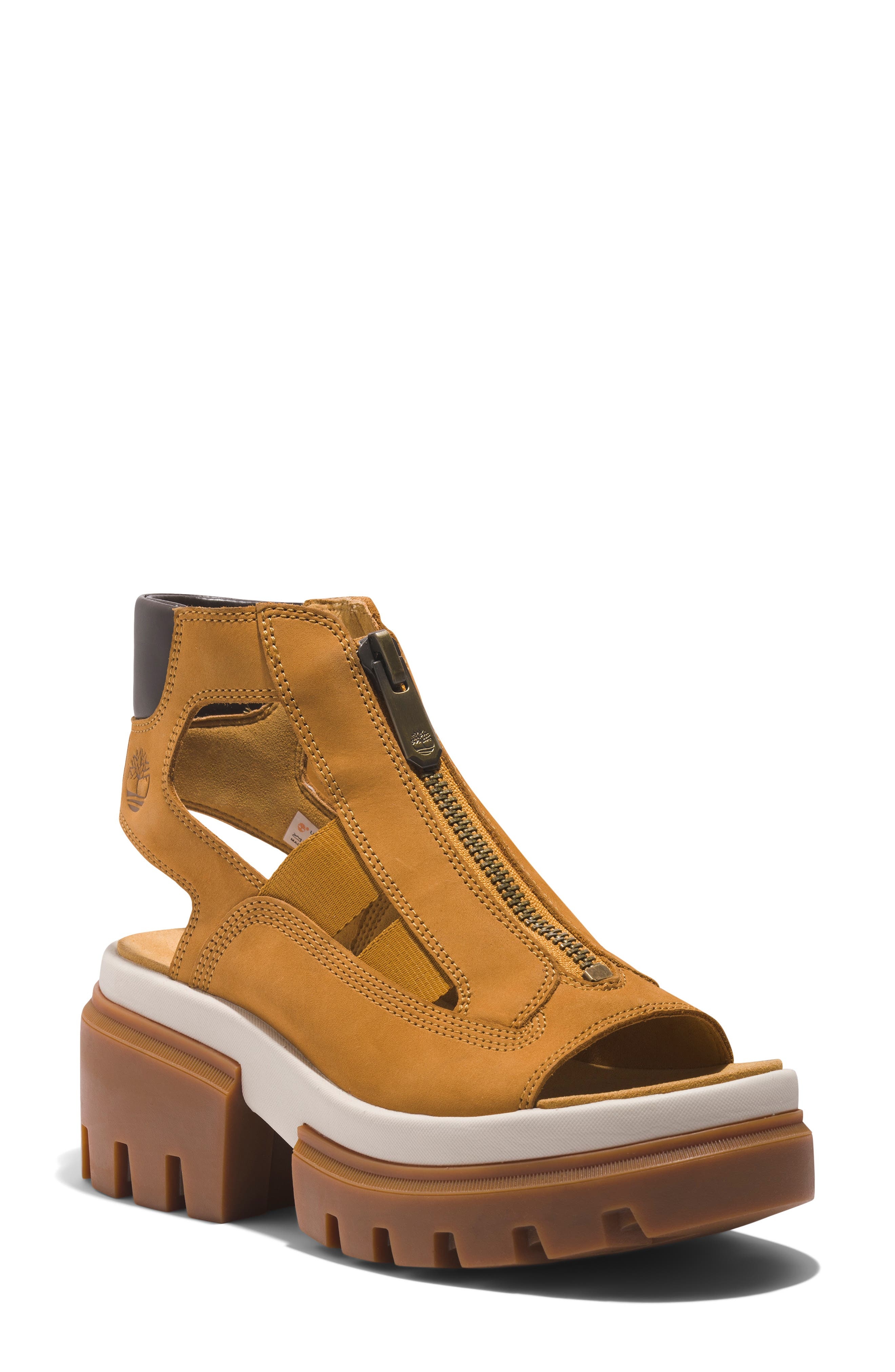 Timberland Everleigh Gladiator Sandal in Wheat Nubuck at Nordstrom - 1