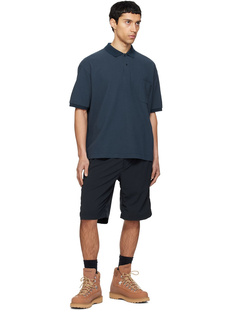 Nanamica Navy Short Sleeve Polo outlook