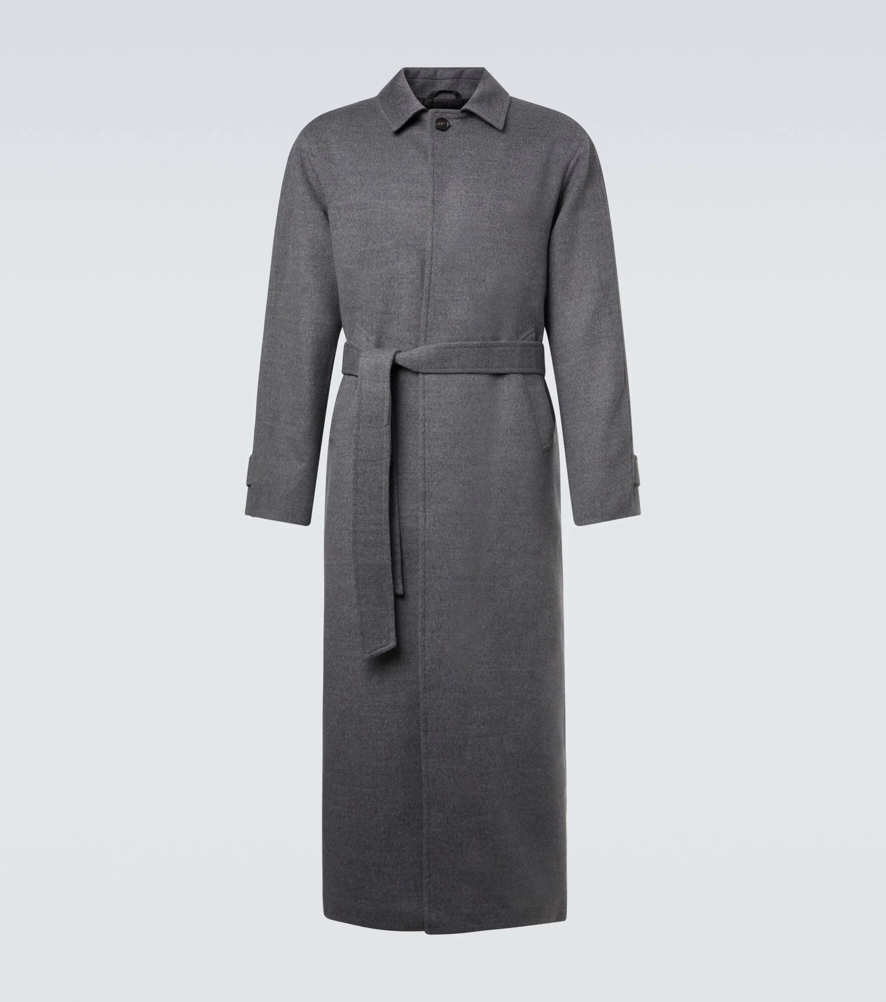 Belted wool overcoat - 1