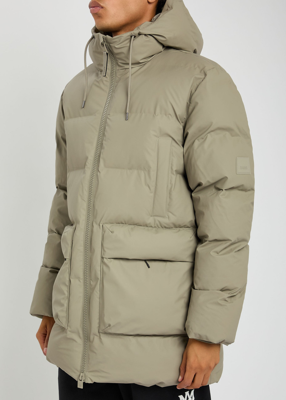Rains Alta Long Quilted Rubberised Coat - 2