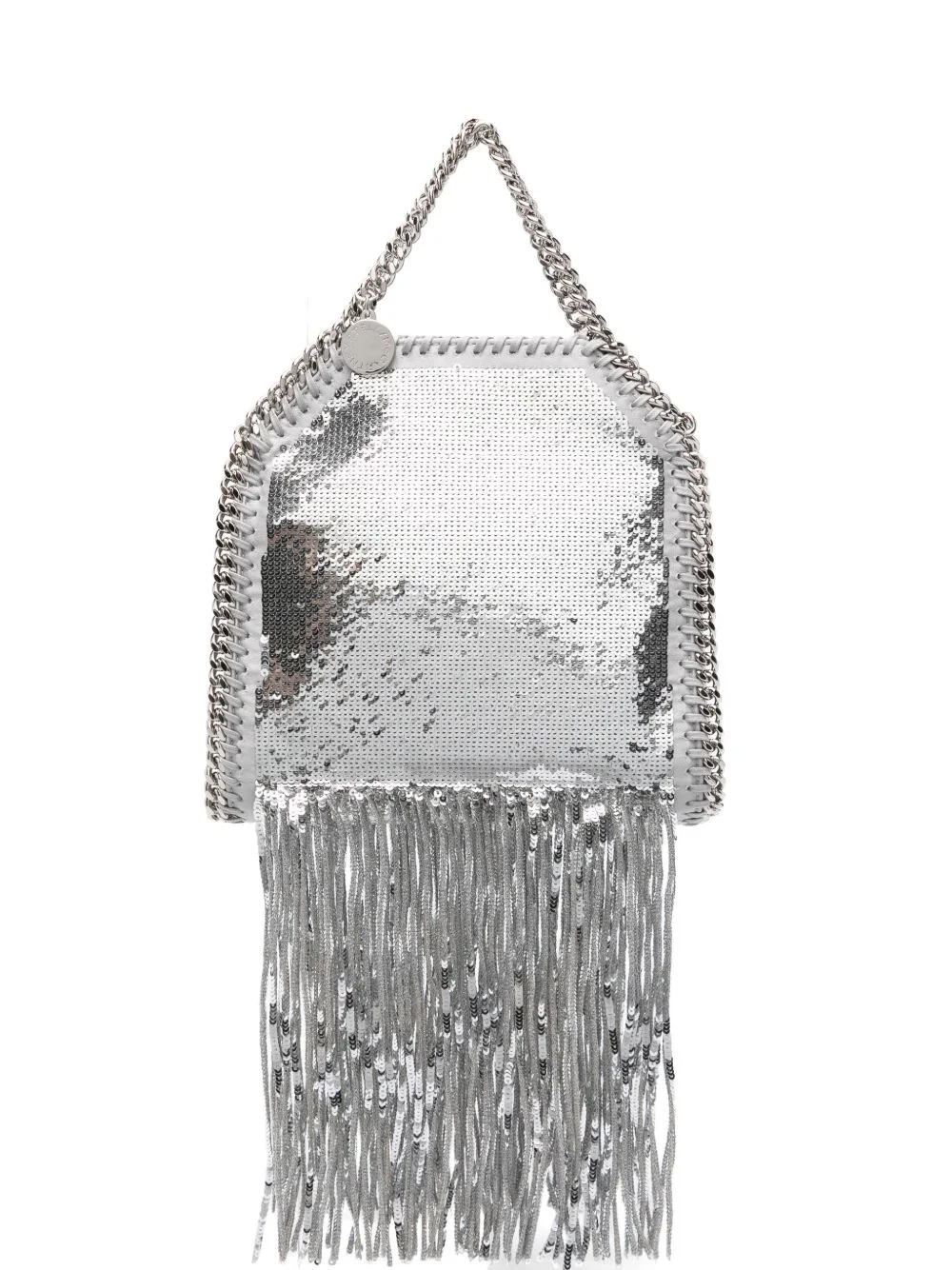 mini Falabella fringed tote bag - 1