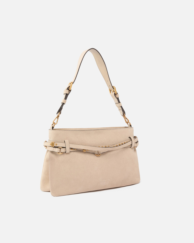 PINKO BELT BAG MEDIUM SHOULDER BAG IN SUEDE outlook