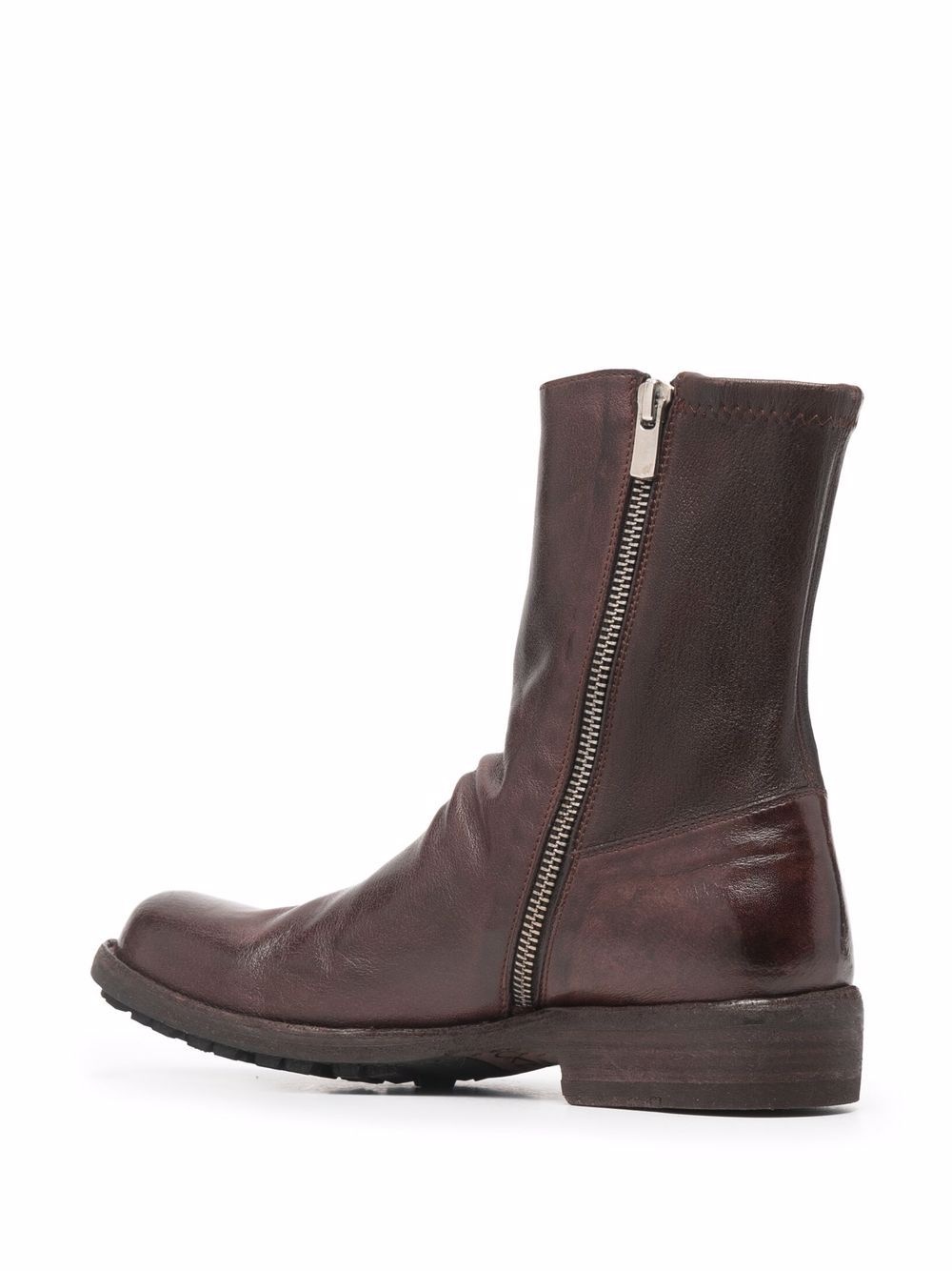 leather-panel boots - 3