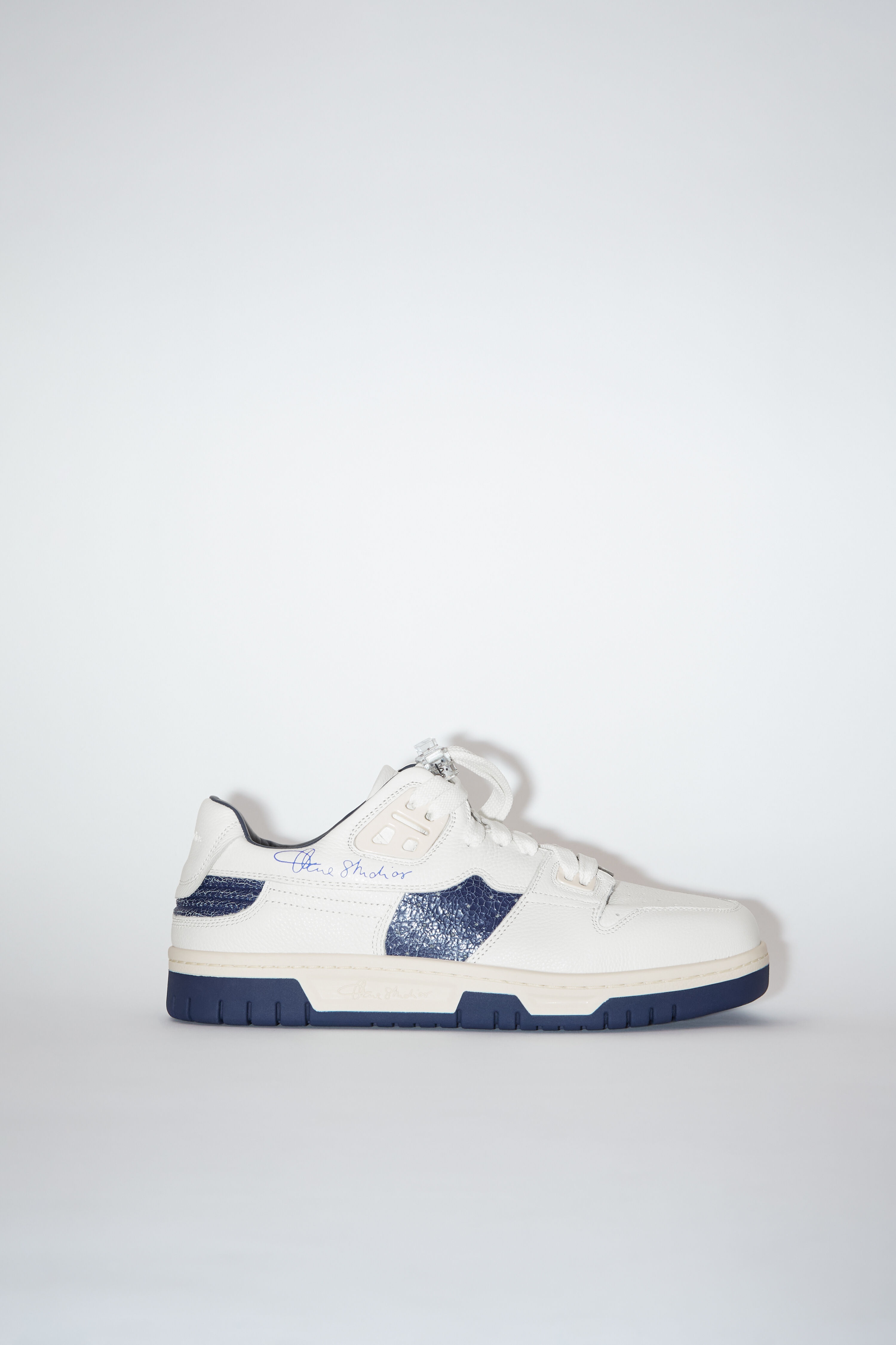 Low top sneakers - White/blue - 1