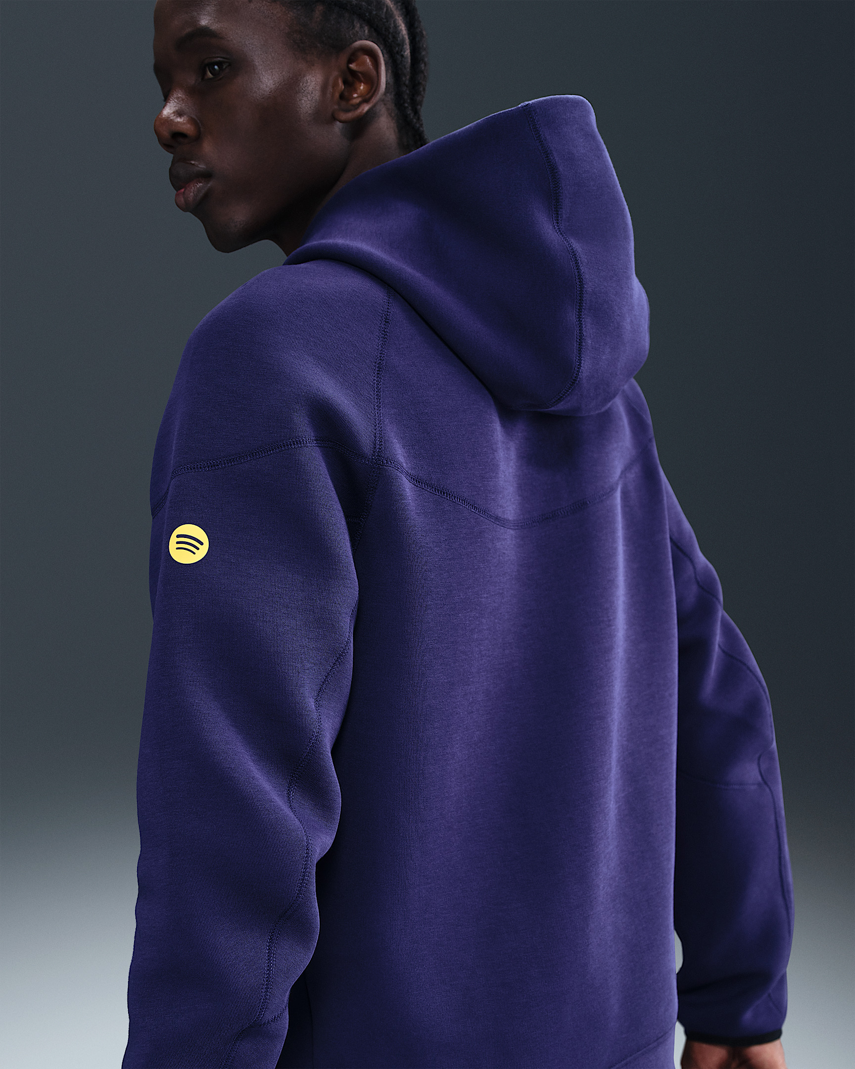 FC Barcelona Tech Windrunner Men's Nike Soccer Fleece Full-Zip Hoodie - 2