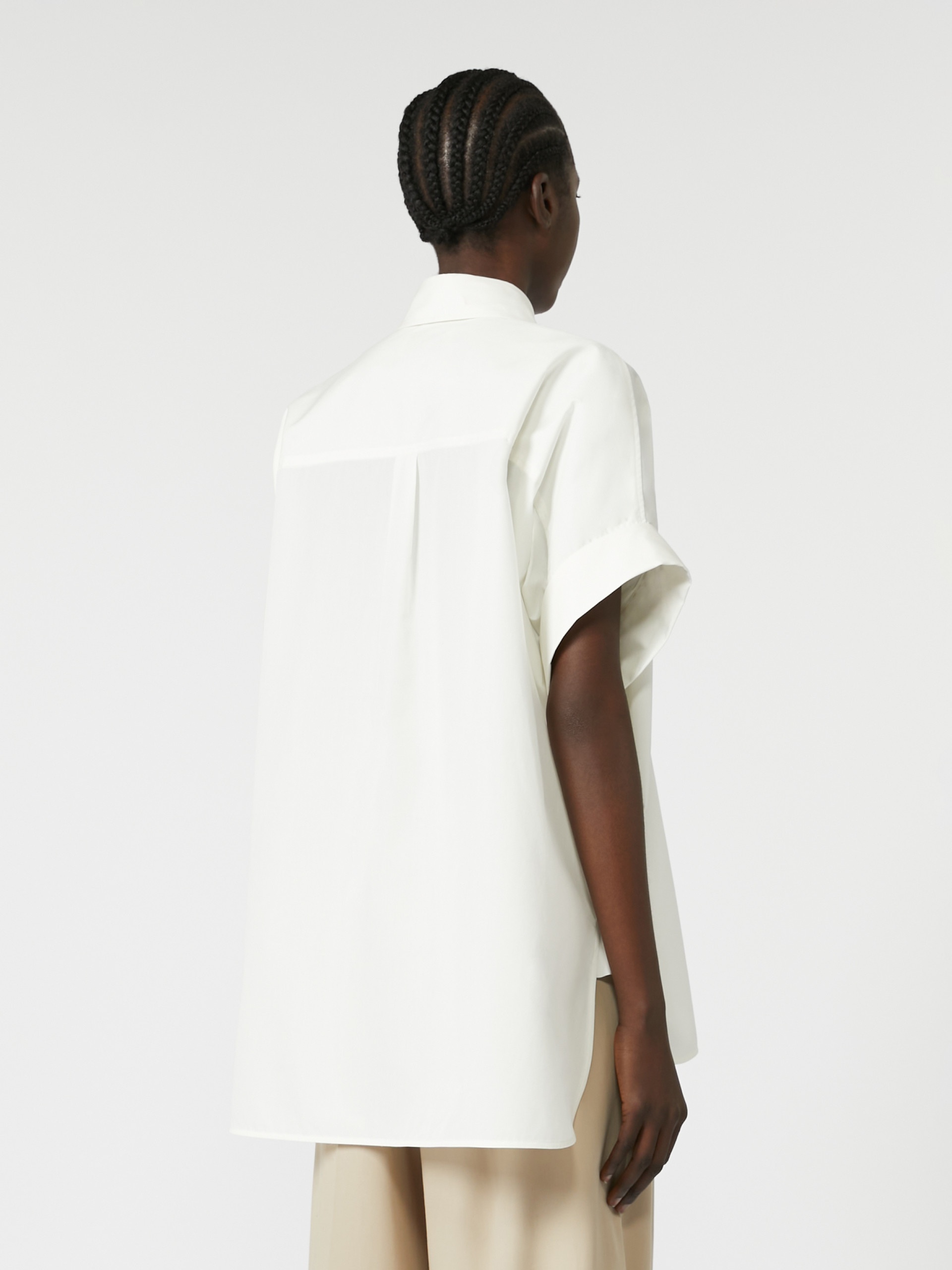 ARDEA Straight-fit cotton poplin shirt - 4