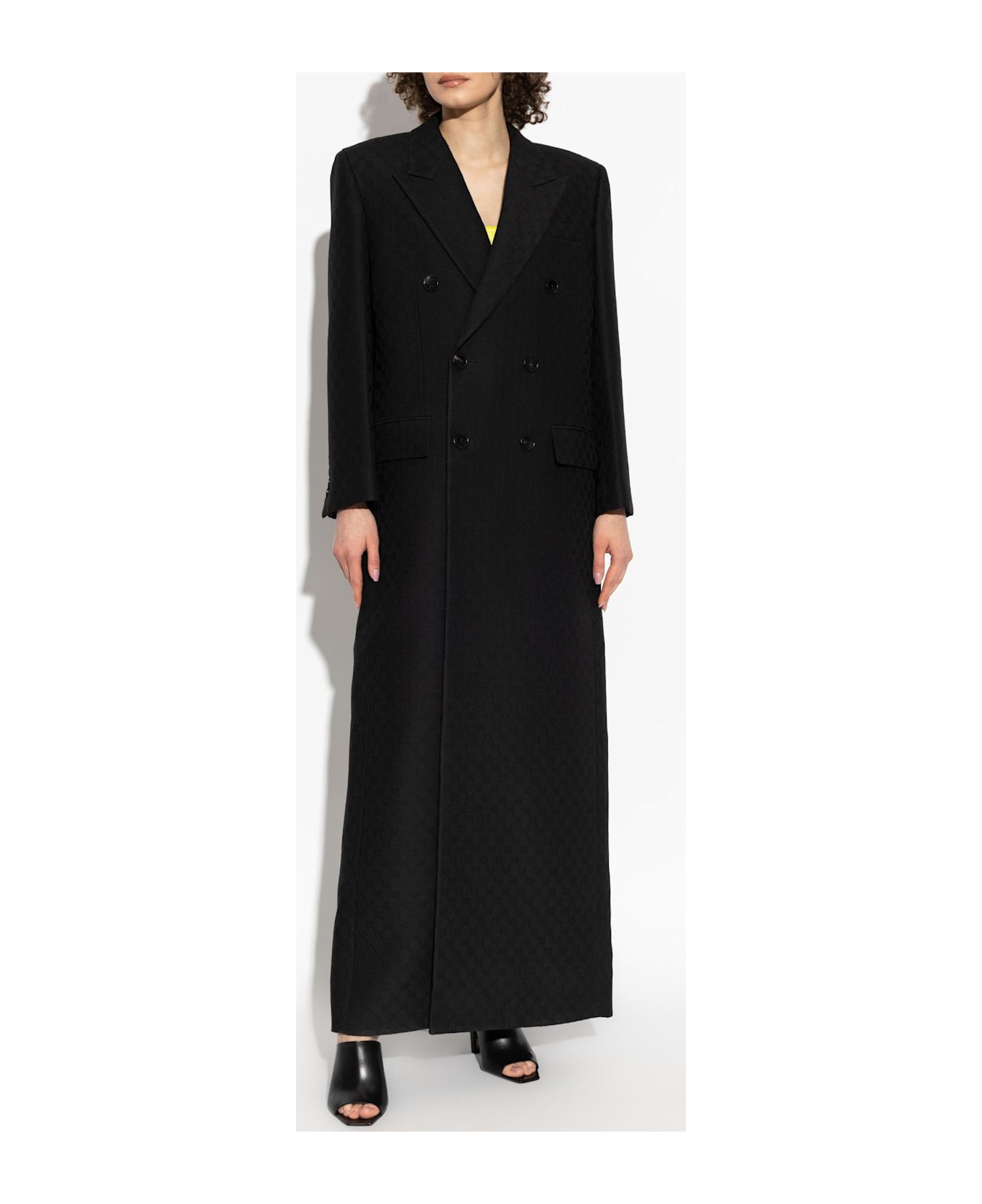 Gucci Double-breasted Coat With Gg Pattern - 3