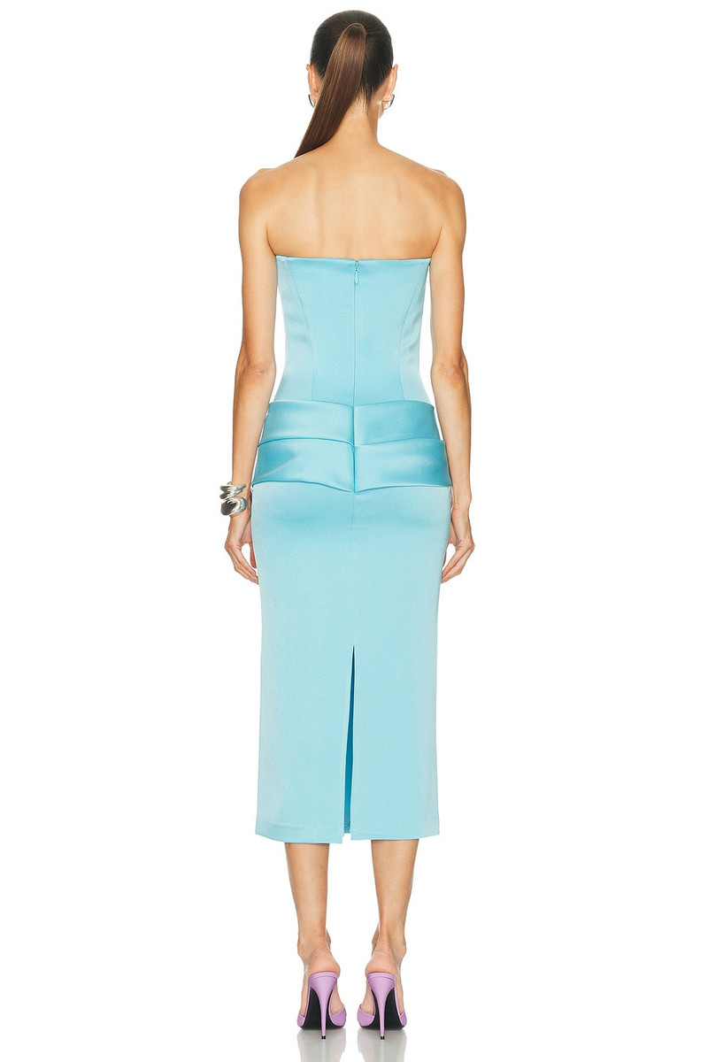 ALEX PERRY Strapless Cupped Longline Corset Dress outlook