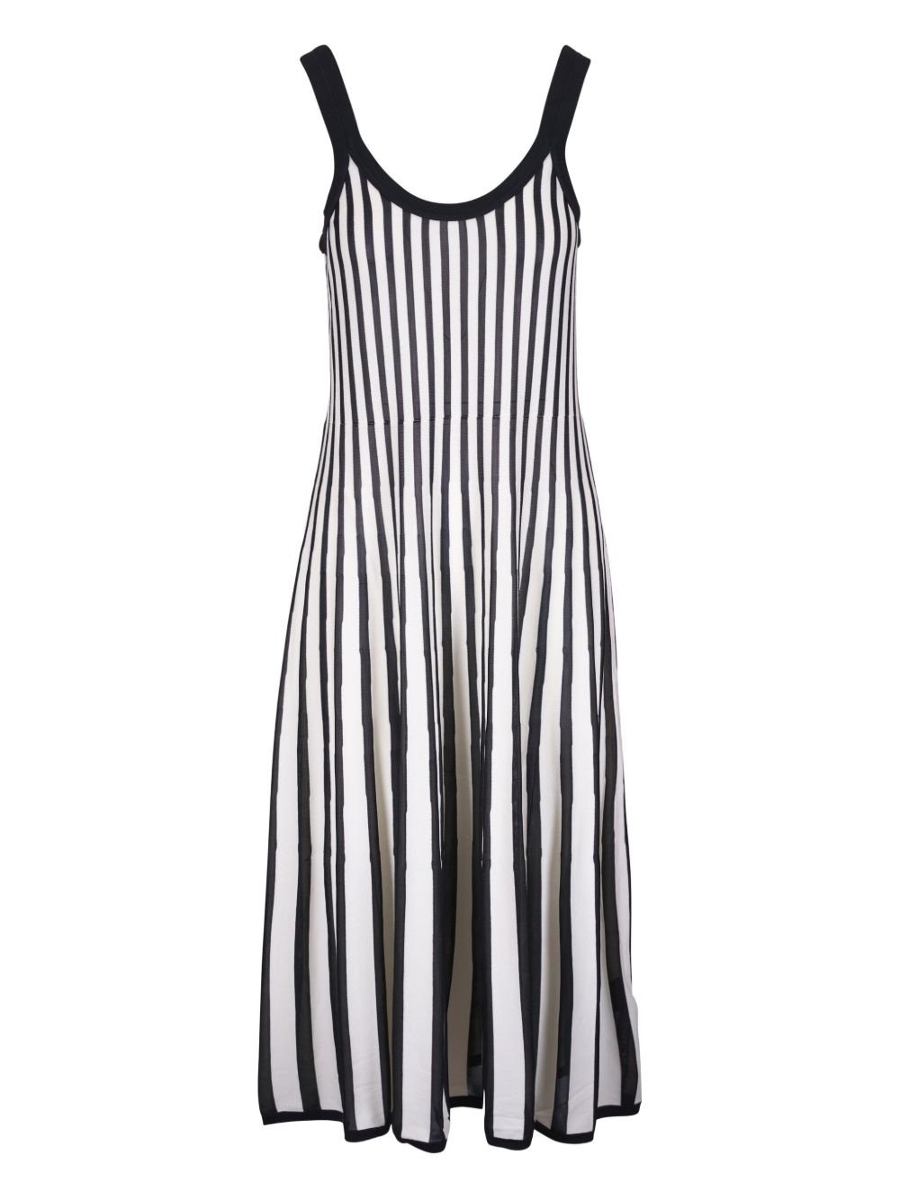 striped midi dress - 1