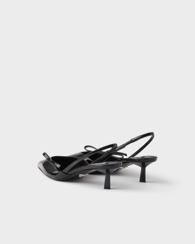 Patent leather slingback pumps 4
