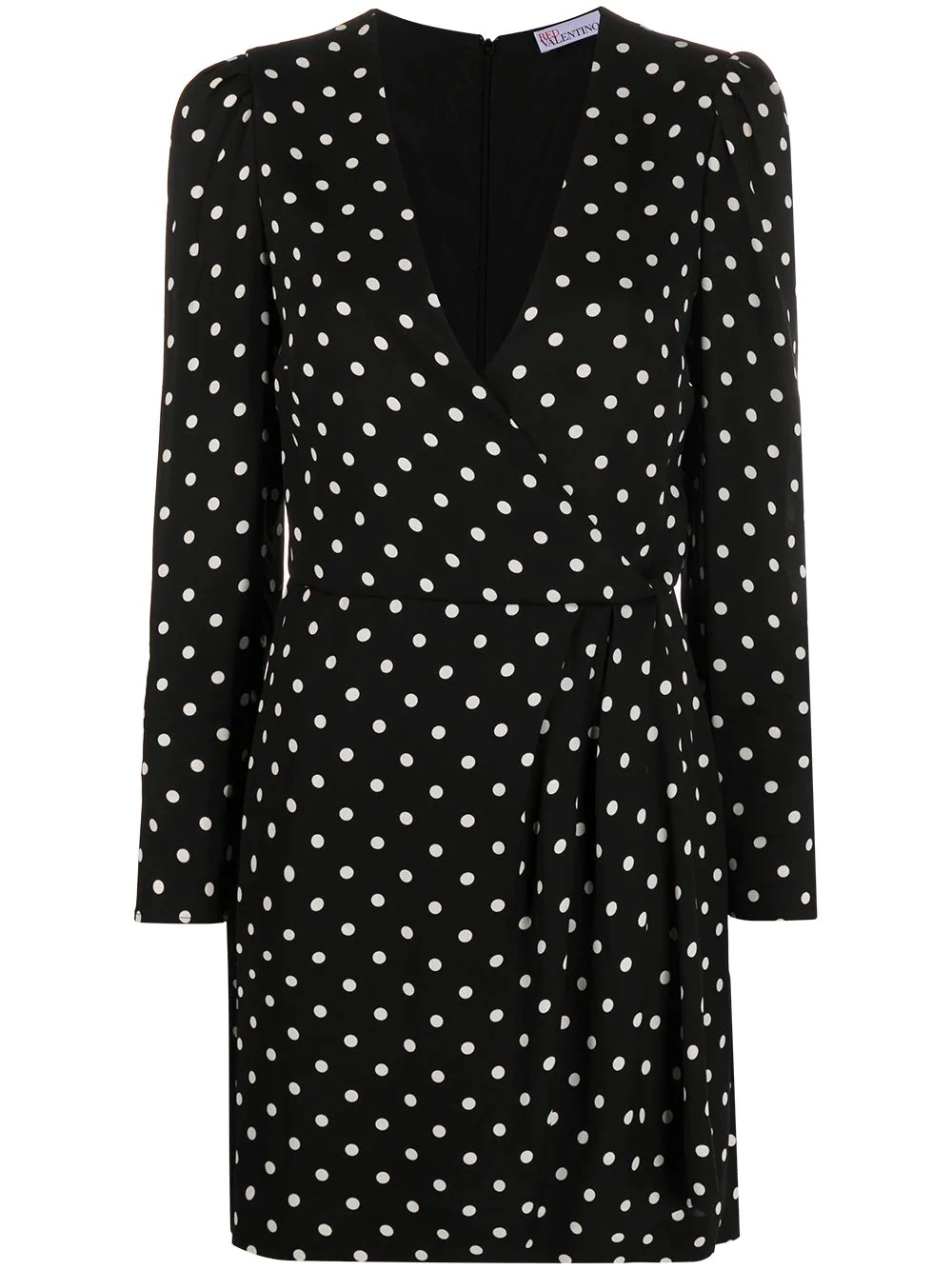 polka-dot wrap dress - 1