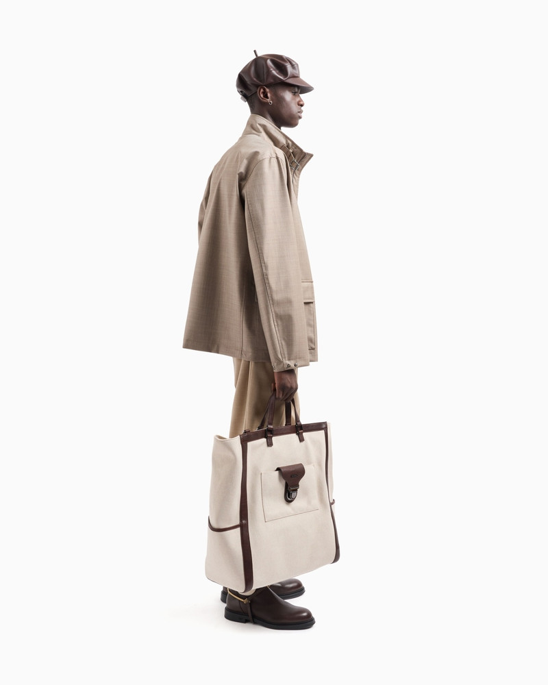 FULL-ZIP BLOUSON IN SILKY-FINISH BONDED GRISAILLE 2