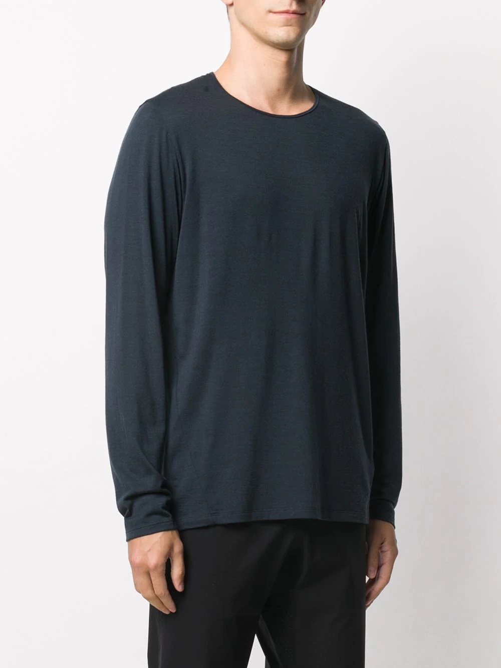 crew neck knitted top - 3