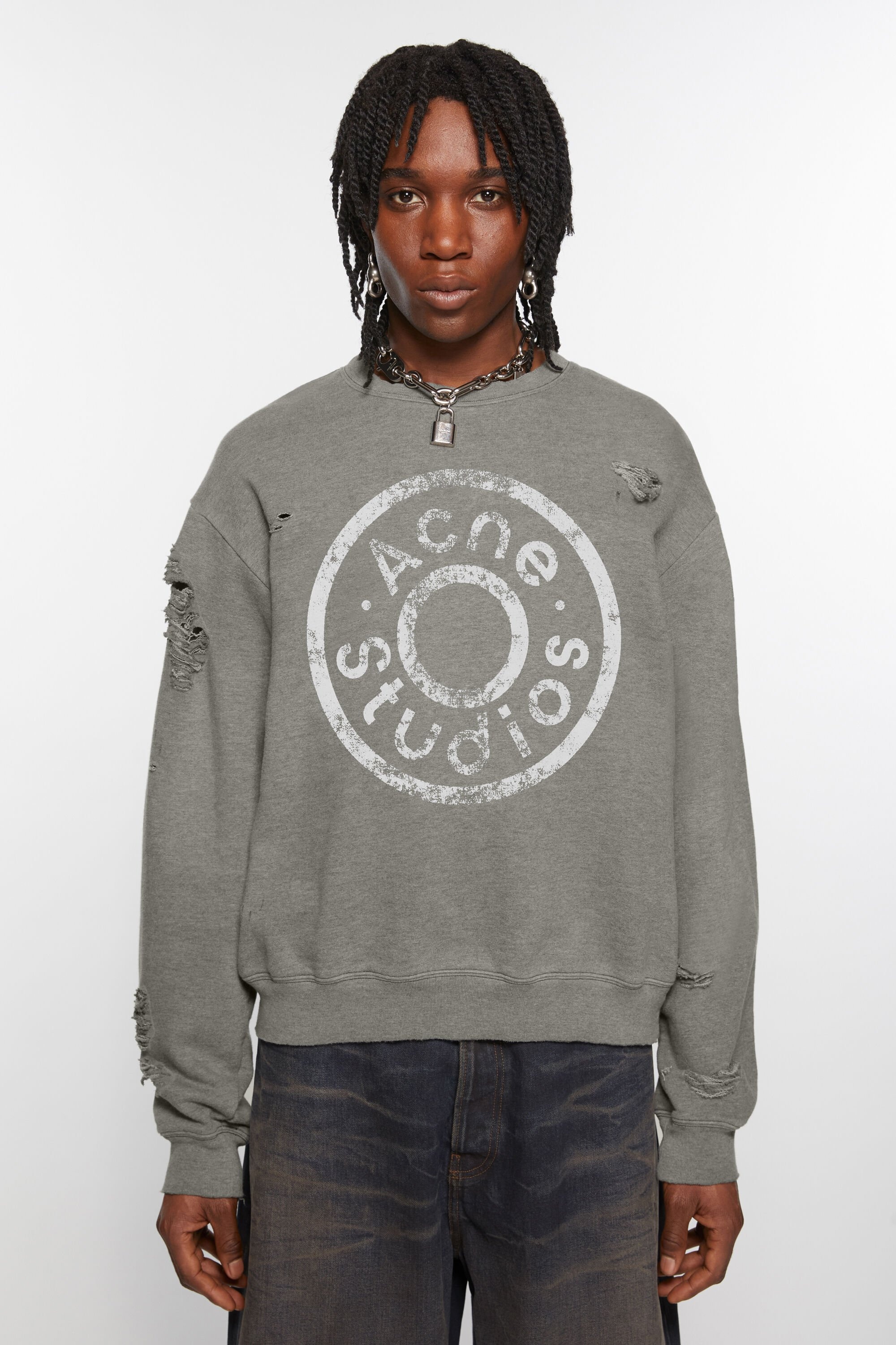 Sweater printed logo - Moss Green - 2