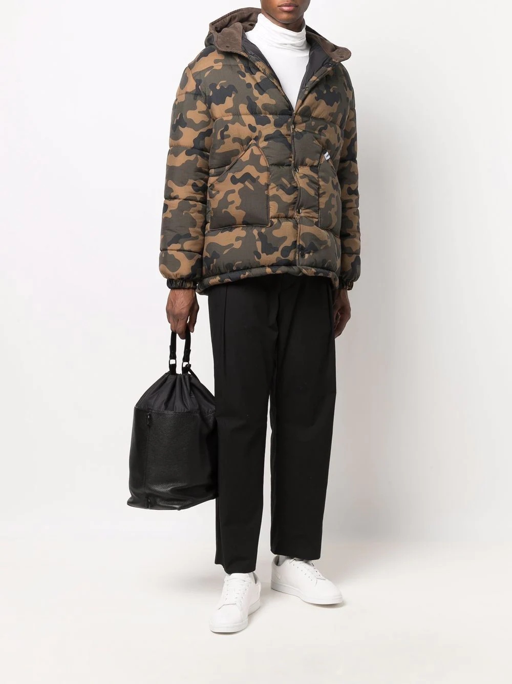 camouflage-pattern padded jacket - 2