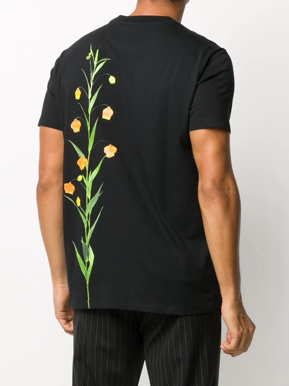 floral-print crew-neck T-shirt - 4