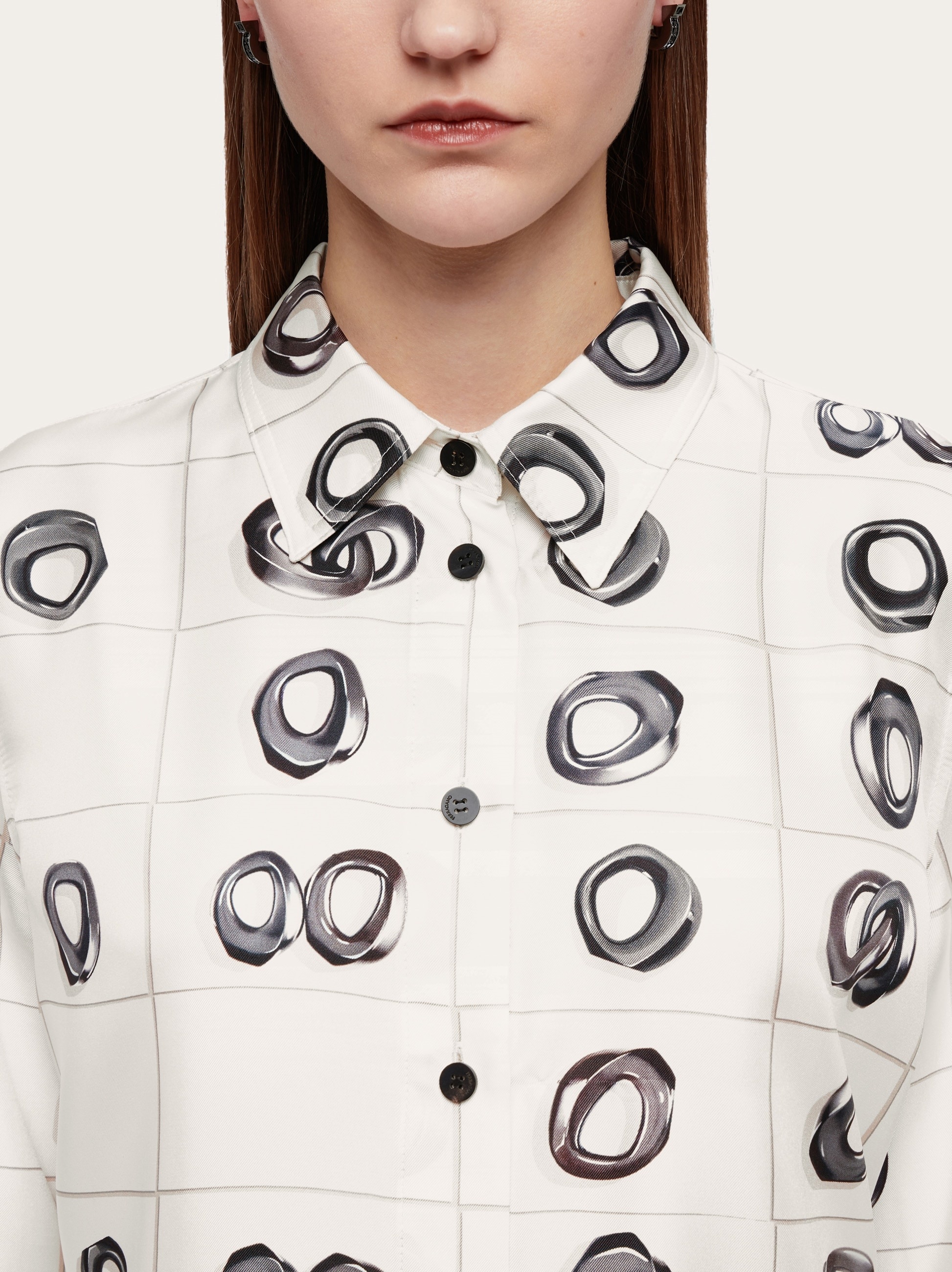 Printed silk shirt - 5