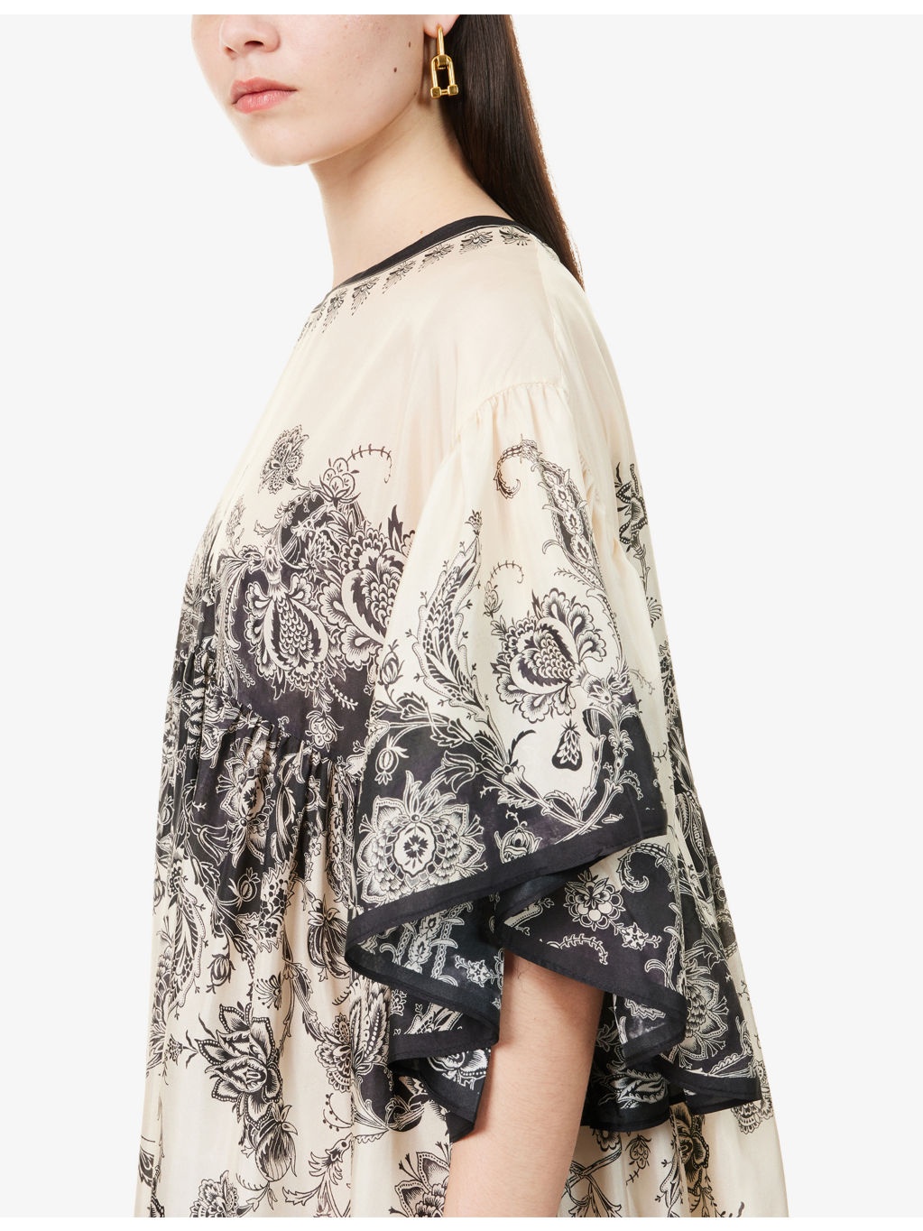 Rhiannon Floral Silk Maxi Dress - 6