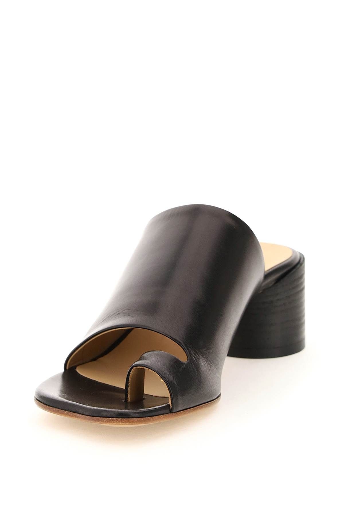 THONG MULES WITH CYLINDER HEEL - 4