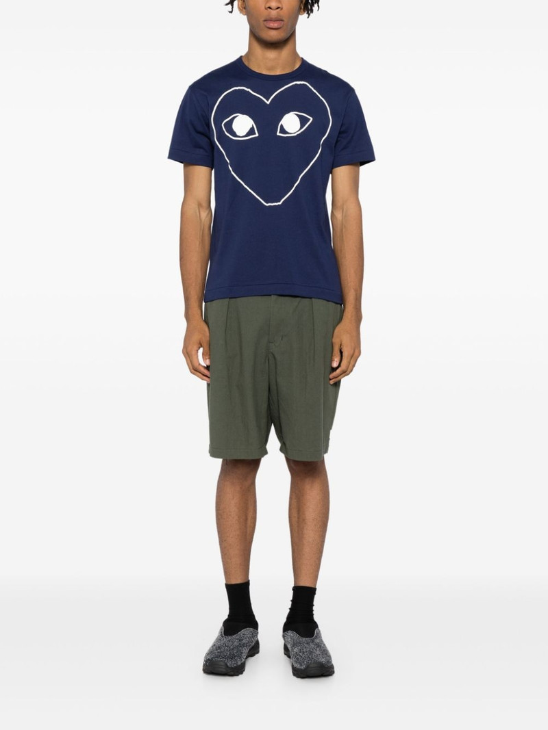 Comme des Garçons PLAY signature heart print cotton T-shirt outlook