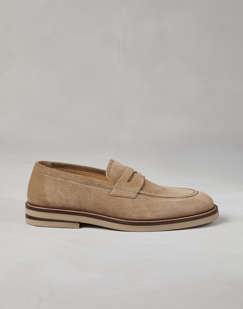 Suede penny loafers 5