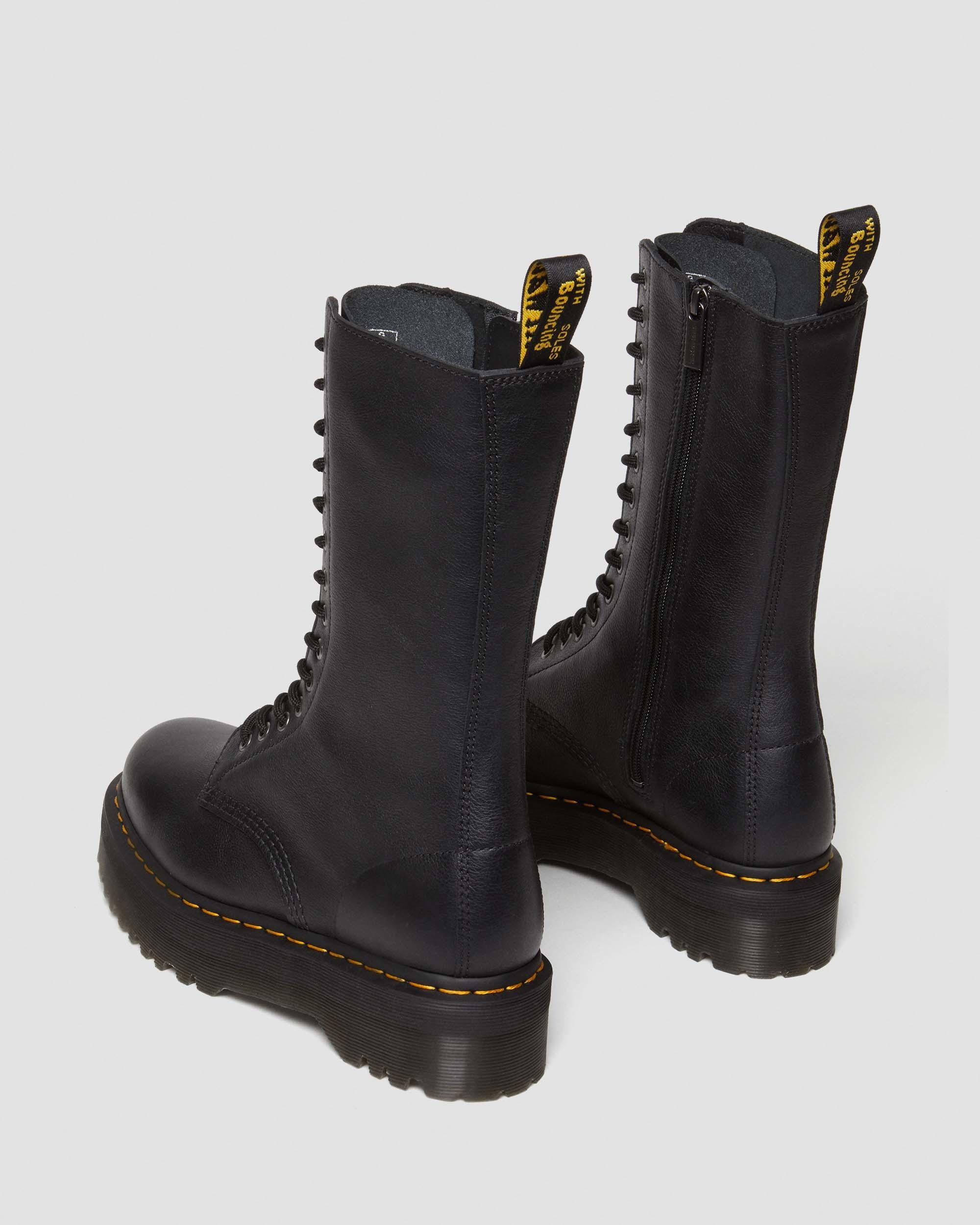 1B99 Pisa Leather Mid Calf Lace Up Boots - 11