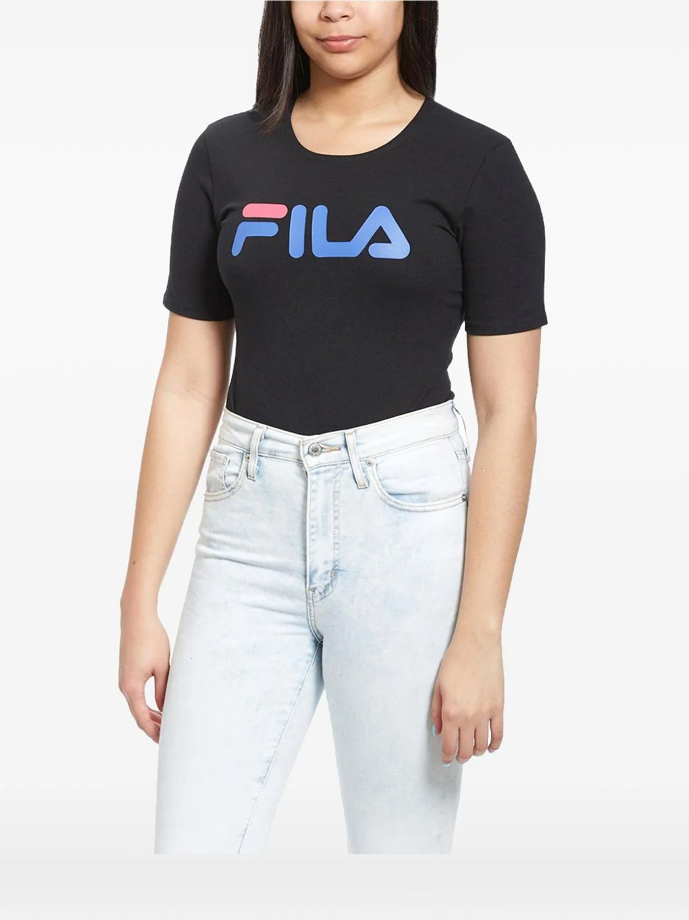 Daisy hight-cut logo-print bodysuit - 1