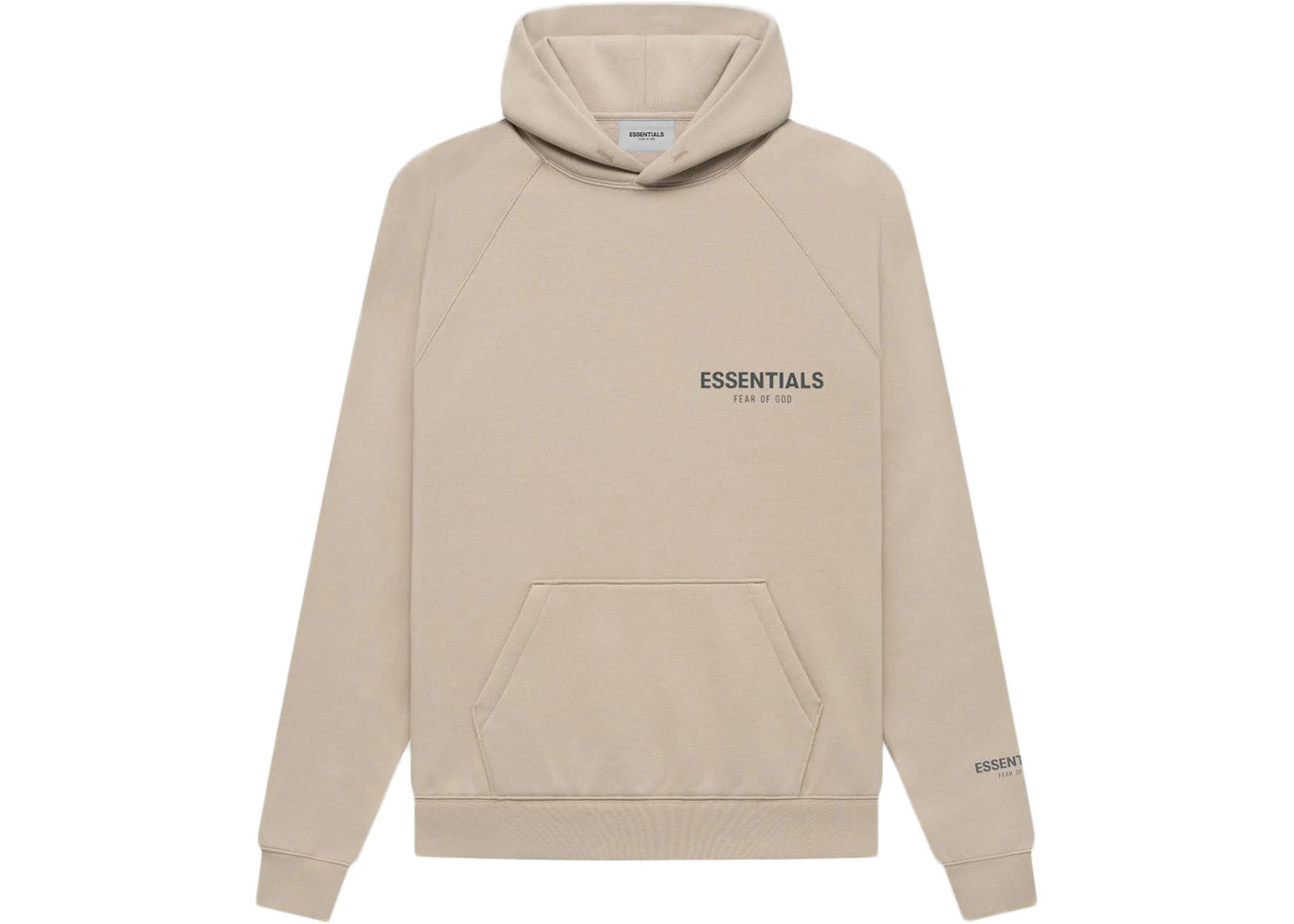 Fear of God Essentials Core Collection Pullover Hoodie String/Tan - 1
