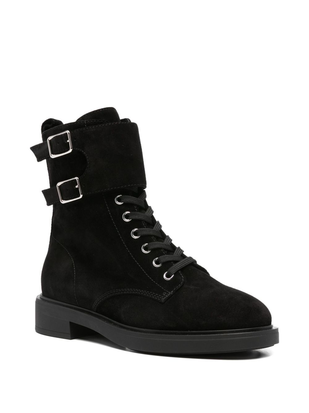 35mm Ripley double-buckle suede boots - 2