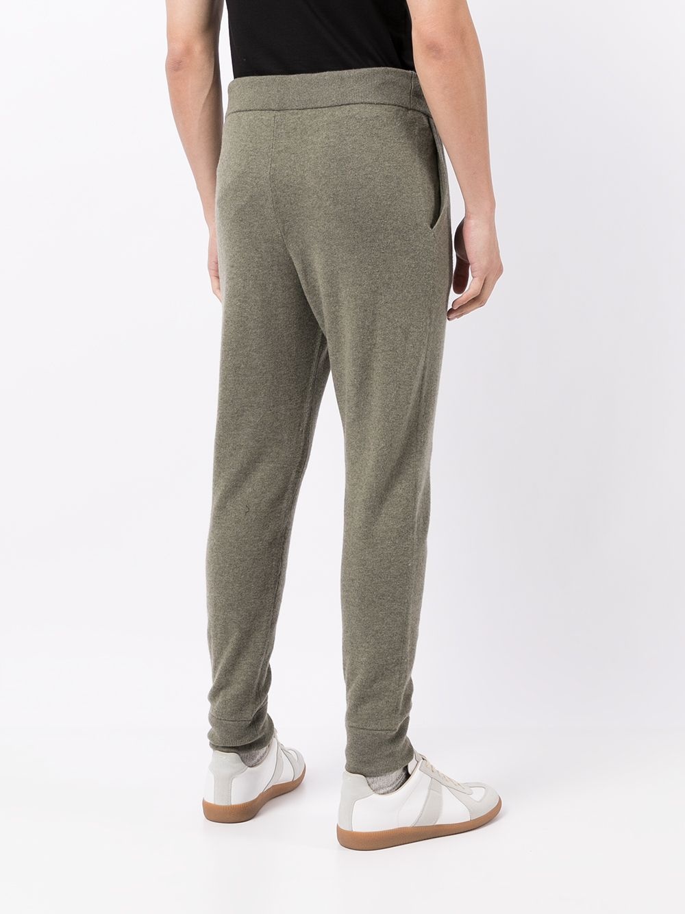 drawstring knitted track pants - 4