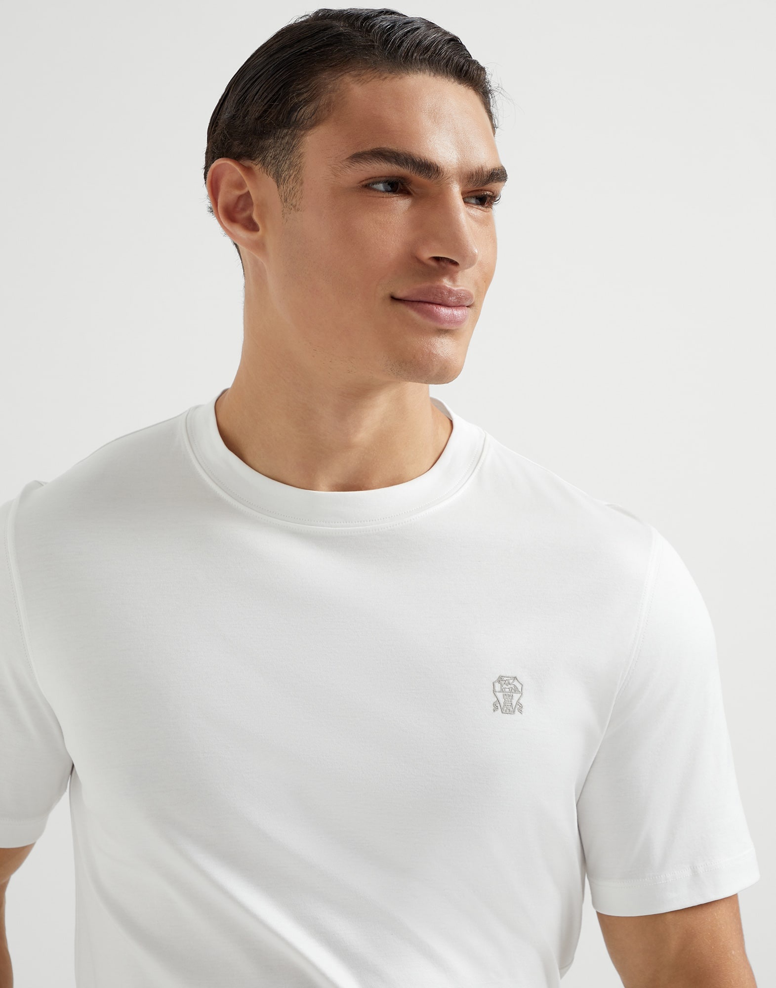 Cotton jersey crew neck T-shirt with logo - 3