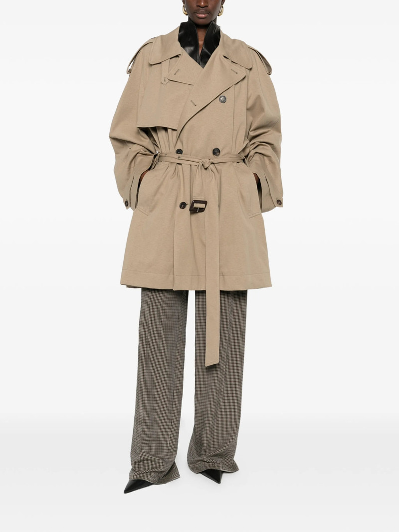 BALENCIAGA Balenciaga Belted Double-breasted Trench Coat outlook
