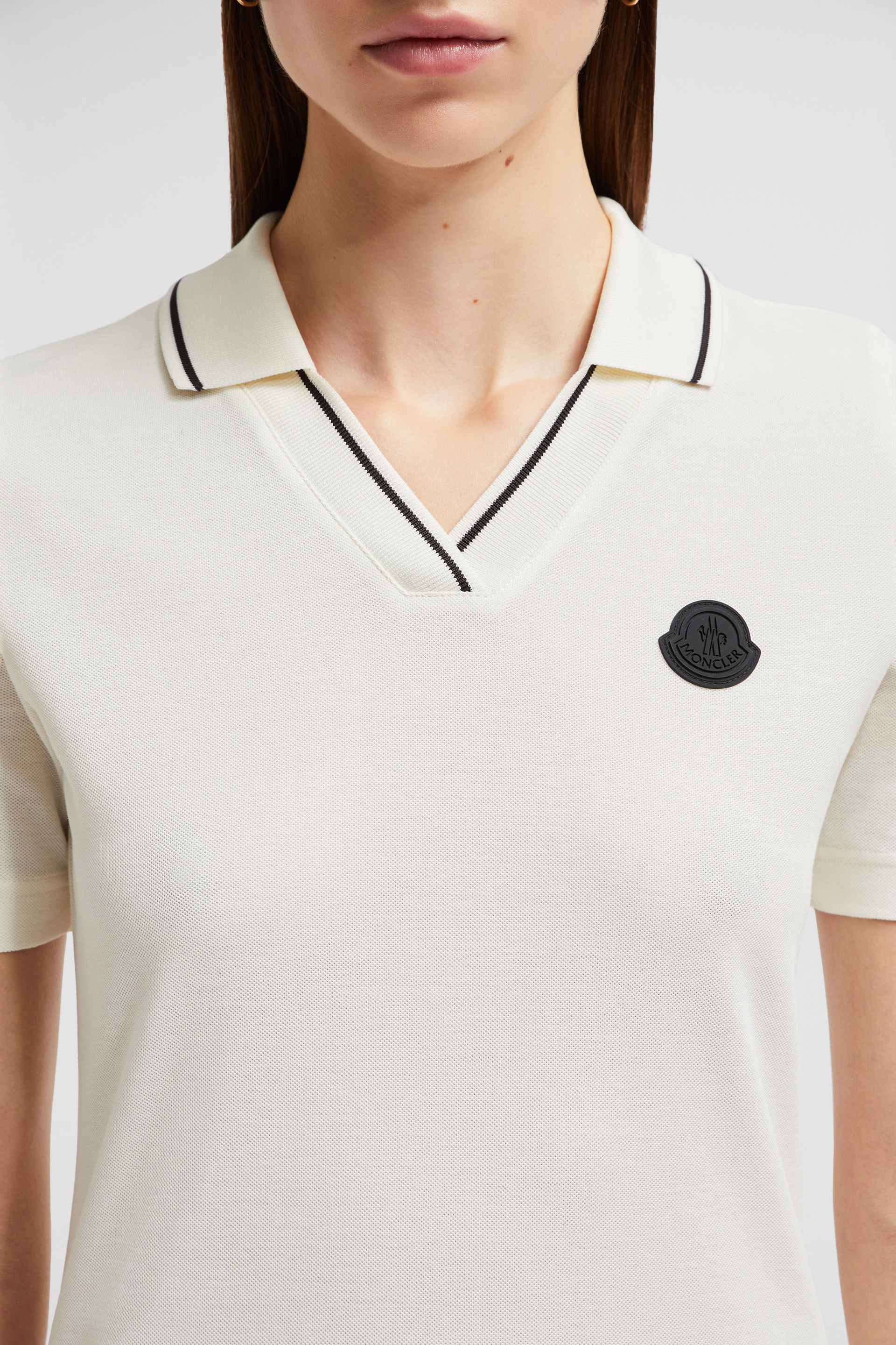Logo Patch Cotton Piquet Polo Shirt - 6