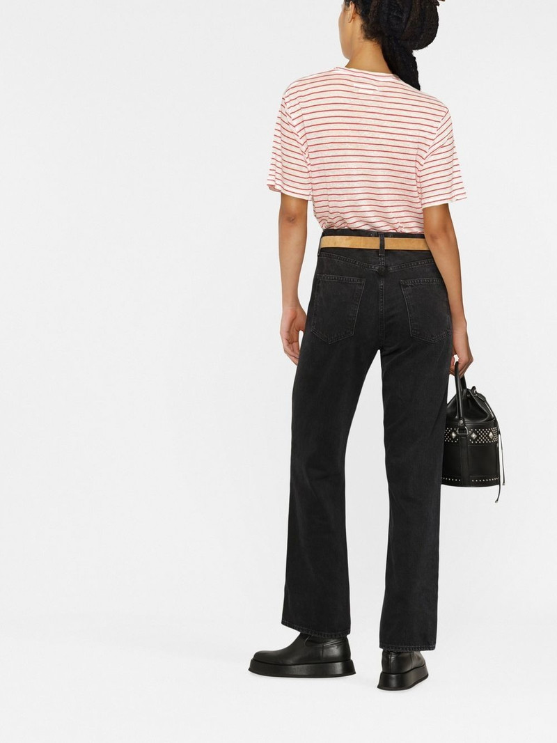 mid-rise straight-leg jeans 4