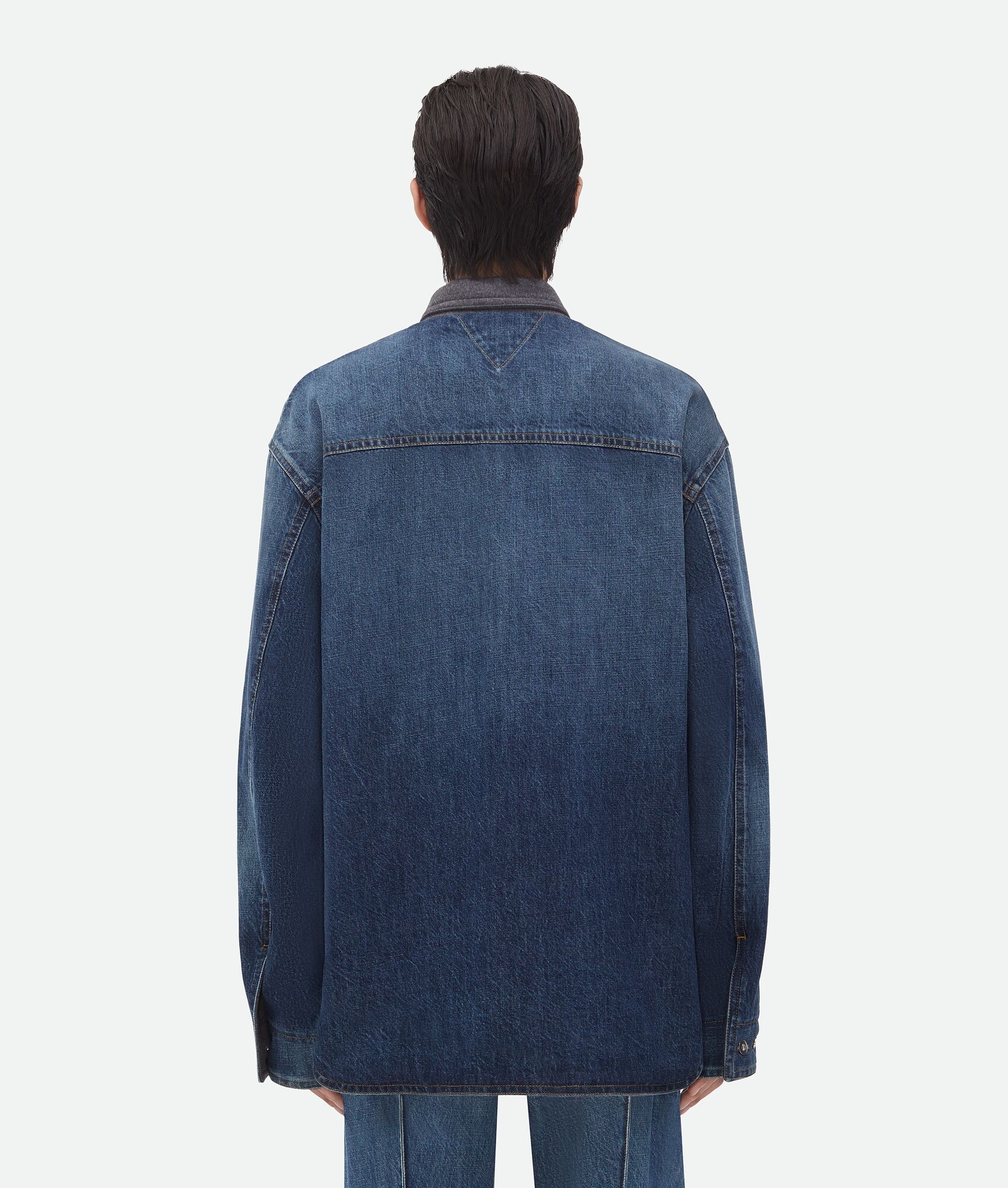 Reversible Wool Denim Jacket - 3