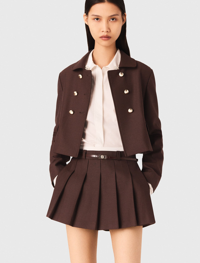 Short double-breasted jacket 6