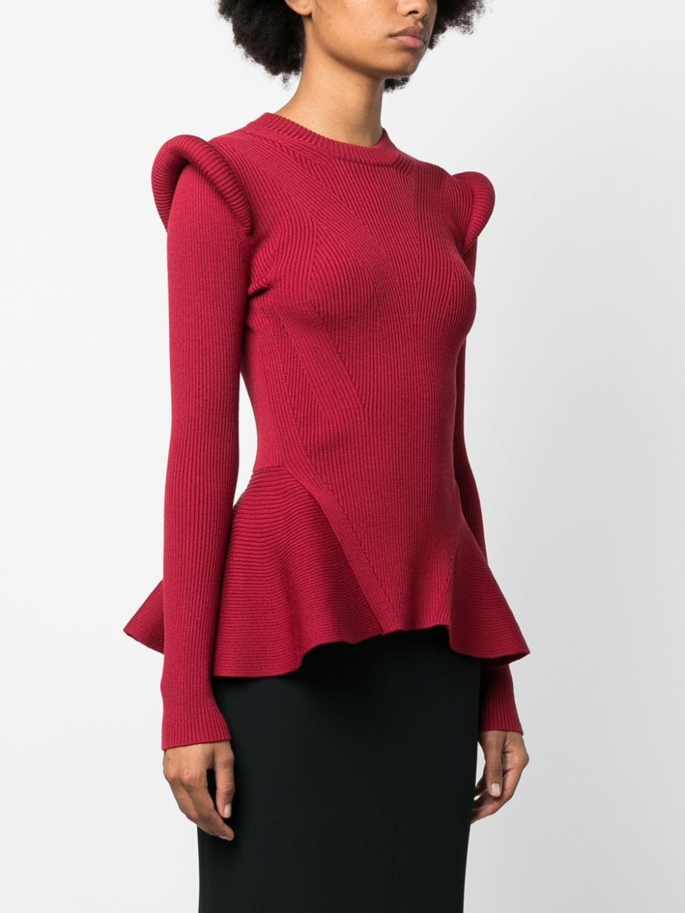 long-sleeve knitted top - 3
